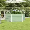 Image de vidaXL Jardinière Vert Pastel 129 x 129 x 45 cm Acier
