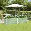 Image de vidaXL Jardinière Vert pastel 195 x 50 x 45 cm Acier galvanisé
