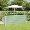 Image de vidaXL Jardinière Vert pastel 195 x 50 x 77 cm Acier galvanisé