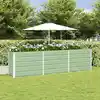 Image de vidaXL Jardinière Vert pastel 290 x 90 x 77 cm Acier galvanisé