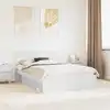 Image de vidaXL Cadre de lit avec tête de lit Blanc 140 x 190 cm Pin massif
