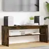 Image de vidaXL Meuble TV Chêne fumé 100 x 30 x 40 cm Bois d'ingénierie
