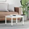 Image de vidaXL Table basse Blanc 60 x 50 x 36 cm Bois de pin massif