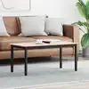 Image de vidaXL Table basse Naturel 100 x 50 x 45 cm Bois de pin massif
