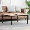 Image de vidaXL Table basse Naturel 100 x 100 x 45 cm Bois de pin massif