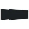 Image de vidaXL Crédence de cuisine 2 pcs Noir 90 x 40 cm verre trempé, Crédence en verre moderne, résistante à la chaleur, style chic, facile à installer, parfaite pour votre cuisine