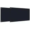 Image de vidaXL Crédence de cuisine 2 pc Noir 100 x 60 cm verre trempé