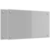Image de vidaXL Crédence de cuisine 2 pcs Gris clair 70 x 40 cm verre trempé, Crédence en verre moderne, résistante à la chaleur, style chic, facile à installer, parfaite pour votre cuisine