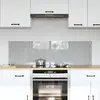 Image de vidaXL Crédence de cuisine 2 pcs Gris clair 70 x 40 cm verre trempé