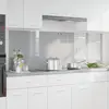 Image de vidaXL Crédence de cuisine 2 pc Gris clair 90 x 60 cm verre trempé
