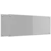 Image de vidaXL Crédence de cuisine 2 pc Gris clair 100 x 40 cm verre trempé