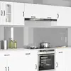 Image de vidaXL Crédence de cuisine 2 pc Gris clair 110 x 60 cm verre trempé
