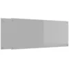 Image de vidaXL Crédence de cuisine 2 pc Gris clair 120 x 50 cm verre trempé