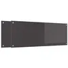 Image de vidaXL Crédence de cuisine 2 pc Gris foncé 110 x 40 cm verre trempé