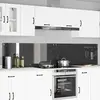 Image de vidaXL Crédence de cuisine 2 pc Gris foncé 120 x 50 cm verre trempé