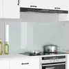 Image de vidaXL Crédence de cuisine 2 pcs Blanc 70 x 60 cm verre trempé