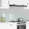 Image de vidaXL Crédence de cuisine 2 pc Blanc 80 x 40 cm verre trempé