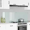 Image de vidaXL Crédence de cuisine 2 pcs Blanc 80 x 50 cm verre trempé