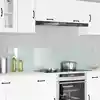 Image de vidaXL Crédence de cuisine 2 pc Blanc 90 x 40 cm verre trempé