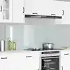 Image de vidaXL Crédence de cuisine 2 pc Blanc 90 x 60 cm verre trempé