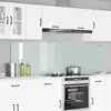 Image de vidaXL Crédence de cuisine 2 pc Blanc 100 x 60 cm verre trempé