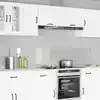 Image de vidaXL Crédence de cuisine 2 pcs Transparent 100 x 40 cm verre trempé
