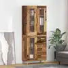 Image de vidaXL Haut Armoire Bois Ancien 69,5 x 34 x 180 cm Bois d'ingénierie
