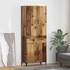 Image de vidaXL Haut Armoire Bois Ancien 69,5 x 34 x 180 cm Bois d'ingénierie
