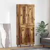 Image de vidaXL Haut Armoire 2 pc Bois ancien 69,5 x 34 x 180 cm