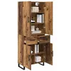 Image de vidaXL Haut Armoire 2 pc Bois Ancien 69,5 x 34 x 180 cm