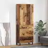 Image de vidaXL Haut Armoire 2 pc Bois Ancien 69,5 x 34 x 180 cm