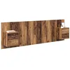 Image de vidaXL Tête de lit avec armoire 3 pc Bois Ancien Bois d'ingénierie