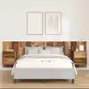 Image de vidaXL Tête de lit avec armoire 3 pc Bois Ancien Bois d'ingénierie
