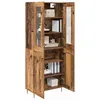 Image de vidaXL Haut Armoire 2 pc Bois ancien 69,5 x 34 x 180 cm