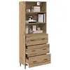 Image de vidaXL Haut Armoire 2 pc Chêne artisanal 69,5 x 32,5 x 180 cm
