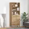 Image de vidaXL Haut Armoire 2 pc Chêne artisanal 69,5 x 32,5 x 180 cm