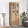 Image de vidaXL Haut Armoire 2 pc Chêne artisanal 69,5 x 34 x 180 cm