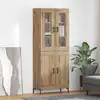Image de vidaXL Haut Armoire 2 pc Chêne artisanal 69,5 x 34 x 180 cm