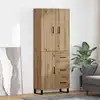 Image de vidaXL Haut Armoire 2 pc Chêne artisanal 69,5 x 34 x 180 cm
