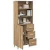 Image de vidaXL Haut Armoire Chêne artisanal 69,5 x 32,5 x 180 cm
