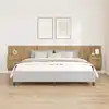 Image de vidaXL Tête de lit avec armoire 3 pc Chêne artisanal Bois d'ingénierie
