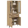 Image de vidaXL Haut Armoire Chêne artisanal 69,5 x 34 x 180 cm