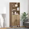 Image de vidaXL Haut Armoire 2 pc Chêne artisanal 69,5 x 34 x 180 cm