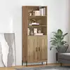 Image de vidaXL Haut Armoire Chêne artisanal 69,5 x 32,5 x 180 cm