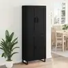 Image de vidaXL Haut Armoire 2 pc Chêne noir 69,5 x 34 x 180 cm