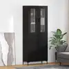 Image de vidaXL Haut Armoire 2 pc Chêne noir 69,5 x 34 x 180 cm