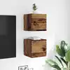Image de vidaXL Meuble TV mural Bois ancien 30,5 x 30 x 30 cm Bois d'ingénierie