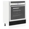 Image de vidaXL Ovenkast LUCCA Zwart eiken 60 x 46 x 81,5 cm Bewerkt hout