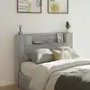 Image de vidaXL Tête de lit Sonoma gris Bois d'ingénierie