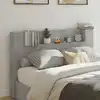 Image de vidaXL Tête de lit de rangement avec LED Gris béton Bois d'ingénierie
